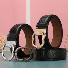 Women039s Belts Smooth buckle Genuine Leather Leisure Belt Fashion Quilting Seam Designers Belts Women Solid Colour Classic New 1486182