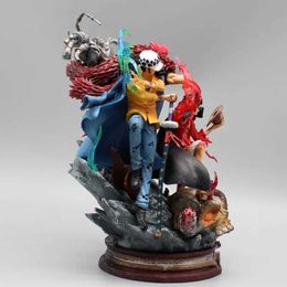 Action Toy Figures One Piece Anime Figure Luffy L Eustass Kids The Island Of Ghosts Captains Statue PVC Action Figurine Collection Model Toy Gift