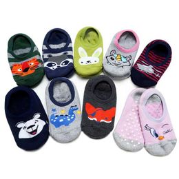 Calzini per bambini Muslinlife baby calzini corti cartone animato Calzini per bambini ragazzi ragazzi corti calzini anti-slip pavimento calzini autunno 4-12tl2405