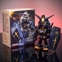 Mcdonald Gundam Figure Qmsv Rx-78-2 Ver Angus Mobile Suit Action Figurine Collectible Model Doll Statue Robot Kits Toys Gifts 240515
