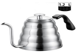 Stainless Steel Tea Coffee Kettle with Thermometer Gooseneck Thin Spout for Pour Over Coffee Pot Works on Stovetop 40oz12L3172124