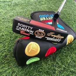 Special Newport 2 Balck Human Skeleton Golf Putter Special Newport2 Lucky Four-Leaf Clover Men's Golf Clubs Contact Us To View Pictures With LOGO 344