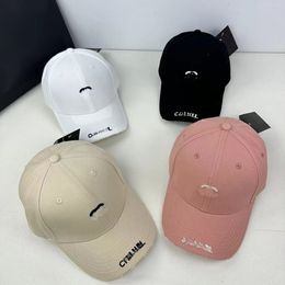 Fashion embroidery solid color minimalist baseball cap men and women summer sunshade sports casual cap