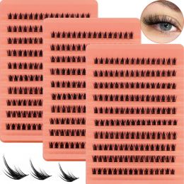 480Pcs/3Pack Rows Cluster Lashes Fake Eyelashes Cluster Extension 3D Russia Strip Individual Eyelashes Cluster Makeup Tools