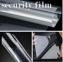 Stickers security film safety transparent Clear protection Vinyl For Window Glass Protect Size 1.52x30m Roll ( 5x100ft)