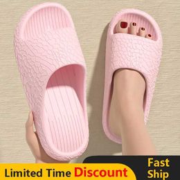 Slippers Summer Women Fashionable Non-Slip Couples Flip Flops Outdoor Wear Casual Beach 3d Printing Trendy Personality H240514