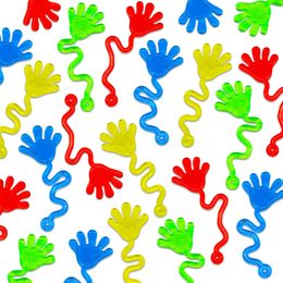 Kids Party Supplies Funny Stretchy Sticky Hands Toy Multicolor Sticky Palm Toys Boys Girls Birthday Gifts Kids Rewards Novelty Party Favours Supplies 092