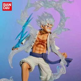 Action Toy Figures 27cm One Piece Figure Sun God Gear 5 Nika Luffy Action Figure GK Thunderbolt Monkey D Luffy Model PVC Collectible Toy