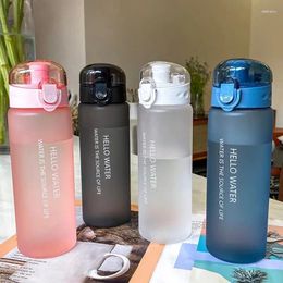 Water Bottles 780ml Capacity Frosted Plastic Portable Cup Adult Student Outdoor Sports Kitchen Drinking Tool