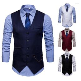 Men's Vests 2024 Spring And Autumn European Edition Jewelry Paired With Nightclub Suit Vest Coat