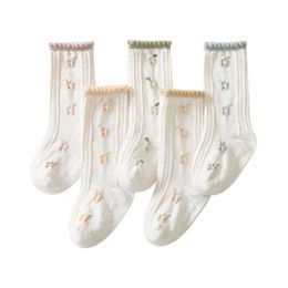 Kids Socks Spring and Autumn Baby Socks Girls Cotton Socks Non slip Distribution Middle Pipe Floor Socks Baby Socks Baby Supplies AccessoriesL2405