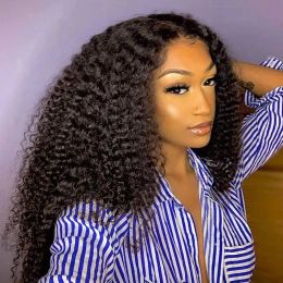 Wigs 360 Lace Frontal Wig Pre Plucked With Baby Hair Black/Brown /Blonde Coloured Brazilian Kinky Curly Wigs Synthetic Hair Wig for Wome