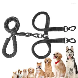 Dog Collars Double Lead Dual With 360 Swivel No Twine Two-Headed Comfortable For Large Dogs That Pull Medium