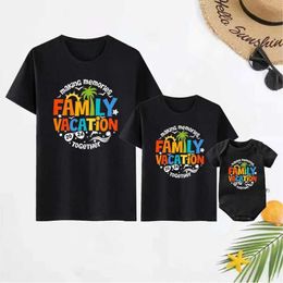 Family Matching Outfits New Family Vacation 2024 Shirts Making Memories Together Family Matching Outfits Summer Dad Mom Kids Baby Beach Trip Tshirts T240513