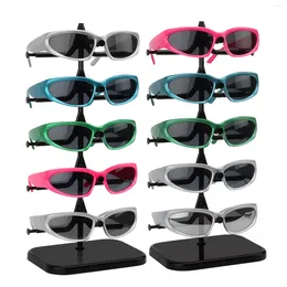 Hooks Sunglasses Rack Eyewear Frame Organiser Glasses Display Stand Show Holder For 5