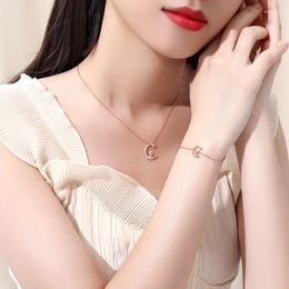 Pendants Twelve Zodiac Necklace Women's Sterling Silver Star And Moon Rose Gold Ins Clavicle Chain Book
