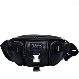 Waist Bags Quality Multifunction PU Leather Chain Bag Bananka On A Belt Trend Fanny Pack Women Motor Vehicle Belly Band