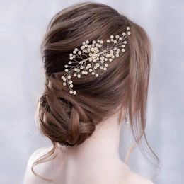 Hair Clips Trendy Pearl Comb Clip Pin Handmade Headband Tiara For Women Party Bridal Wedding Accessories Jewellery Gift