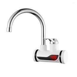 Kitchen Faucets Electric Faucet Instant Water Heater Tap Cold Heating Tankless Instantaneous With LED EU Plug