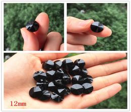 20pcs Highgrade black Crystal gemstone buttons Sewing buttons for shirt Crystal for garments Sewing Accessories 12mm4065059
