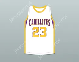 CUSTOM Youth/Kids JALEN DUREN 23 ROMAN CATHOLIC HIGH SCHOOL CAHILLITES WHITE BASKETBALL JERSEY 4 Stitched S-6XL