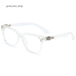 Chrome Glasses Designer Cross Glasses Frame Brand Sunglasses For Men Women Trendy Round Face Eye Male Protection Heart Eyeglass Frames 2024 5412