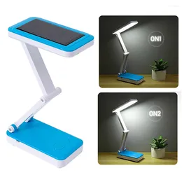Table Lamps Foldable Solar Light 4500K-6000K 26 LED Powered Night 2 Gears Desk Lamp USB Charging Eye Protection