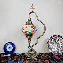 Window Stickers Moroccan Table Lamp Retro Exotic Bedroom Living Room Dining El B & Bar Turkish Handmade Glass