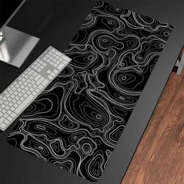 Mouse Pads Wrist Rests Mouse Pads Topographic Map Gaming Mousepads 400x900 Large Mousepad Office Rubber Mat Company Desk Pad Design For Gift J240510