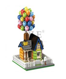 Flying Balloon House Up 7025 Suspending Home DIY Building Brick Blocks City Street View Compatible with Assembles Part Gift6067865