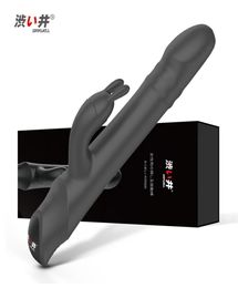 Rabbit Vibrator G Spot Sex Vibrators for Women Blended Orgasm Rorate Beads Clitoris Stimulator Waterproof Dildo Adult Toy Y2011182711479