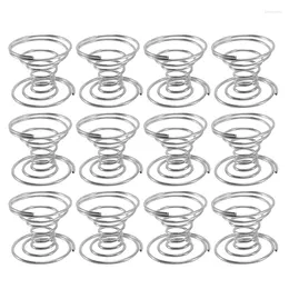 Hooks 12 Pieces Air Plant Holder Tabletop Container Stainless Steel Wire Stand Display Racks Silver