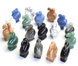 15 INCHES Height Small Size Natural Chakra Stone Carved Crystal Reiki Healing Dodo Animal Figurine 1pcs1862542