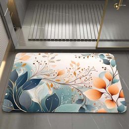 Party Favour Quick-Dry Bathroom Carpet 50x80cm Absorbent Floor Mat Customise Multifunctional Doormat