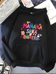 Men's Hoodies Sweatshirts Hirsionsan Rainbow Letter Print Women Sweatshirt Soft Warm Casual Female Hoodies 2023 Autumn New Loose Flce Tops for Girls T240515