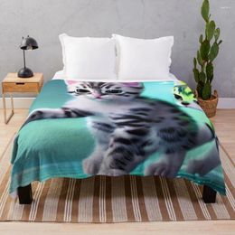 Blankets The Latest Trends In Kittens Stickers Fluffy Luxury For Sofa Cute Throw Blanket