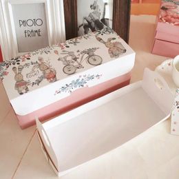 Gift Wrap Arrival 27. 10cm 5 Set With Love Roll Cake Paper Box Macaron Chocolate Wedding Birthday Party Gifts Pack