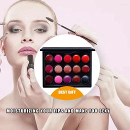 Lip Gloss 15-color Lipstick Palette Moisturizing Lipgloss Stick Makeup Moisturizer Cosmetics Hydrating Beauty Accessory