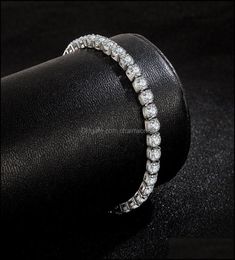 Tennis Bracelets Jewelry Luxury Diamond Bracelet Zircon Link Chain Bangles Valentines Day Gift Girlfriend Chirstmas Women Men Hip 1078003