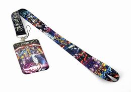 Japanese Anime overlord Lanyard Keychain ID Cover Pass Mobile Phone Charm Neck Straps Badge Holder Keyring Accessories5037030