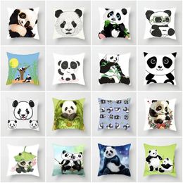 Pillow Home Decoration Pillowcase Sofa Bedroom Cute Panda National Treasure