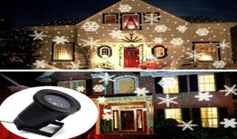 LED Snowflake Lights Outdoor Christmas Light Projector Garden Waterproof Holiday Xmas Tree Decoration Landscape Lighting q1711302147600