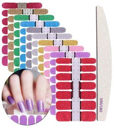 multi optional Flash powder pure Colour nail polish sticker personality fashion new style nails decals nail patch nail stickers3709089