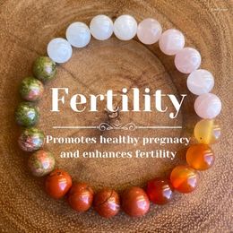 Strand 1pc/Fertility Bracelet - Healthy Pregnancy Moonstone Healing Stone Beaded Jewelry Gift