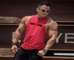 2020 Summer Gym Workout Sleeveless Shirt Tank Top Men Bodybuilding Clothing Fitness Mens Sportwear Vests Muscle Men Tank Tops6868483