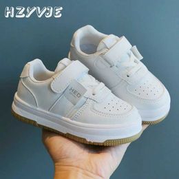 Sneakers Childrens Leisure Sports Shoes 2024 New Comfortable Single Shoes Baby Boys and Girls Preschool White Shoes Tenis Sports Board Shoes d240515