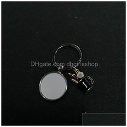 Keychains & Lanyards Sublimation Blank Pen Container Hat Charms Key Ring Heat Transfer Printing Diy Materials Factory Drop Delivery F Dhsbi