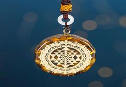 Orgonite Necklace Sri Yantra Pendant Sacred Geometry Tiger Eye Energy For Women Men Jewellery Necklaces7572684