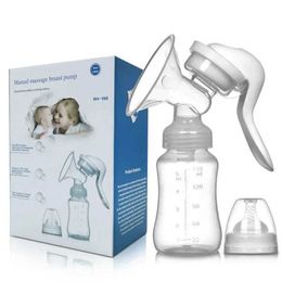 Breastpumps Breast pump baby pacifier manual sucking milk feeding breast bottle post accessories Q0514