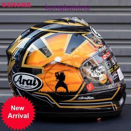 REGY Imported ARAI RX 7X Motorcycle Helmet from Japan Man Island Attendant Japanese Dragon Running Four Seasons Full in Stock Black Gold wit